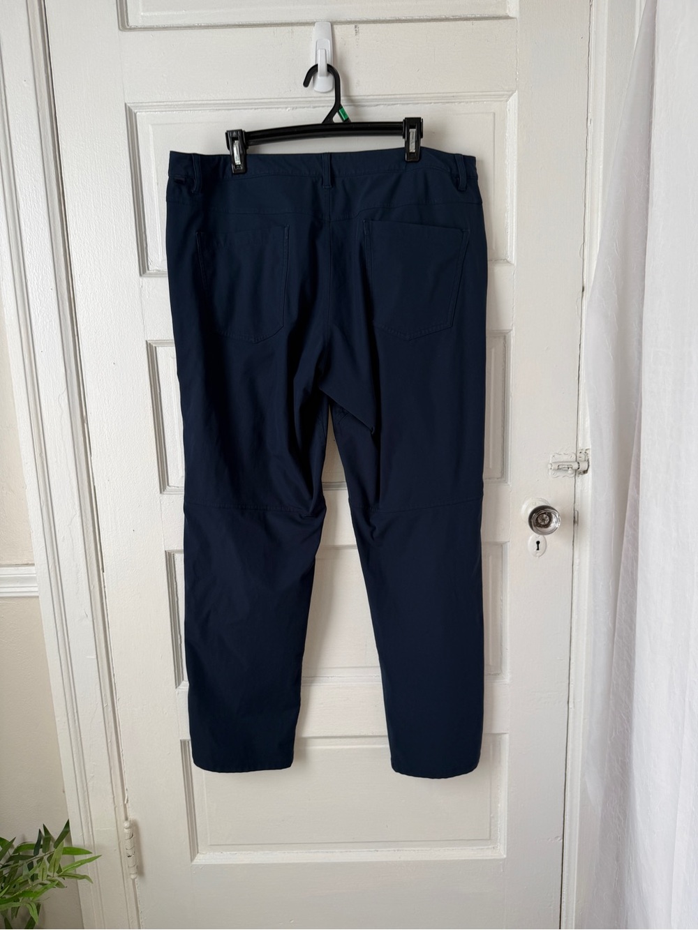 Lululemon ABC Classic Fit Pants Navy Blue Zip Security Pocket Men’s 38 Athletic - Picture 9 of 15